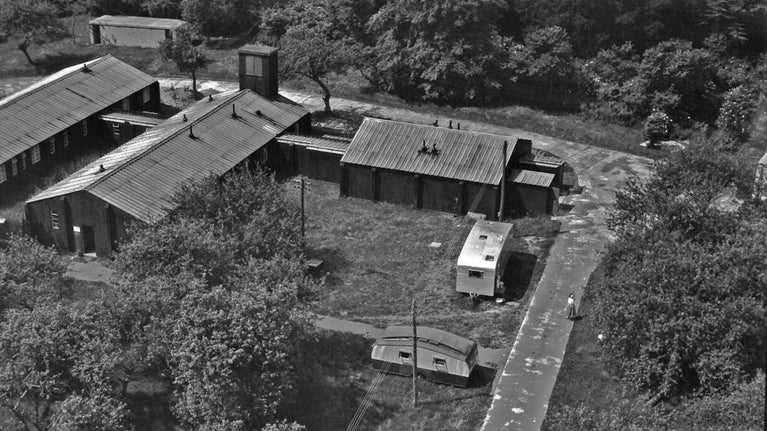 Photo of the RAF Sick Quarters from the air